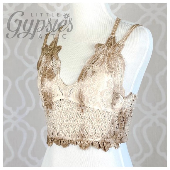 POL Longline Mineral Wash Lace Bralette - Picture 8 of 16